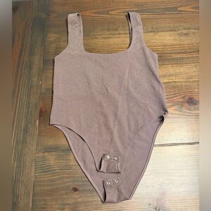 A New Day Greyish Purple Glitter Bodysuit